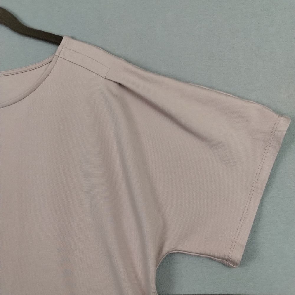 Nwot Express Women XL T-Shirt Dress Dusty Pink Tie Front Short Sleeve - Picture 3 of 10